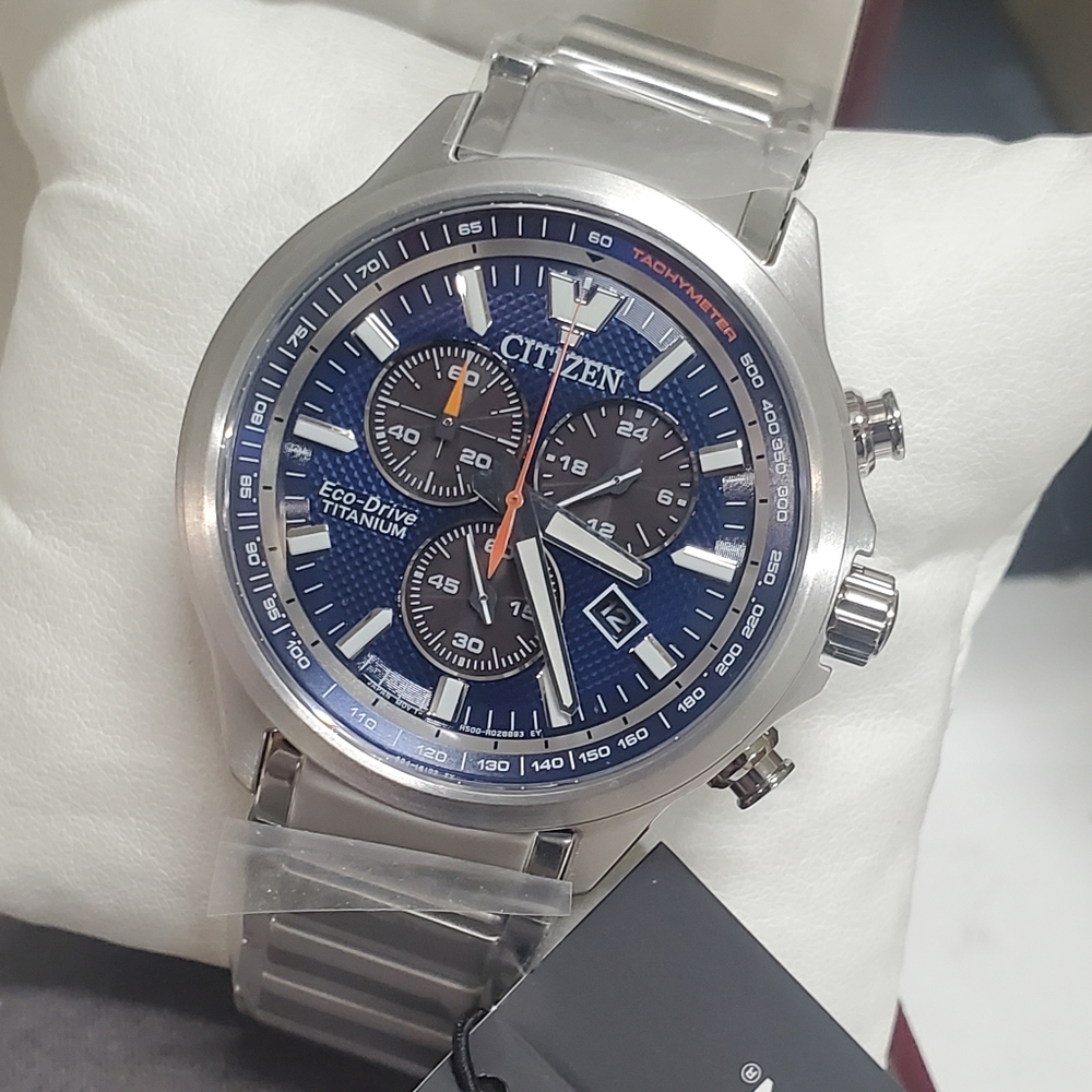 Citizen Men's Eco-Drive Weekender Titanium Chronograph Bracelet Watch